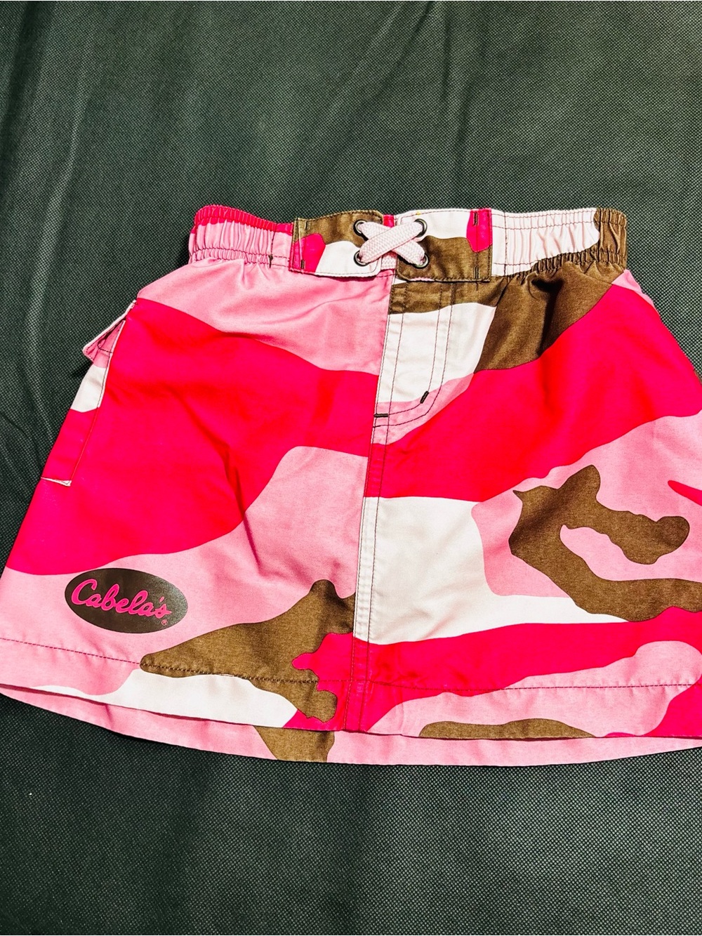 Y2K Girls Swim Skirt Cabelas Pink/Brown Camo Size 4T